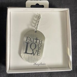 Orly Religious Faith Love Hope Keychain